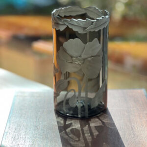 Poppy Smoky Vase