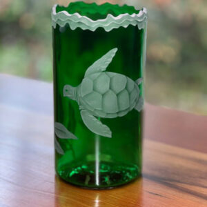 Turtle Green Bud Vase