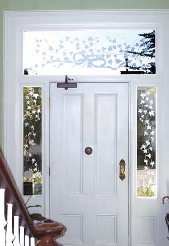 Ivy Transom and Sidelights B&B Mendocino Ca. Whitegate Door