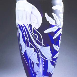 Jellyfish Vase Blue