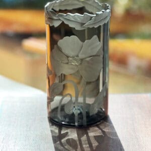 Smoke Poppy Bud Vase